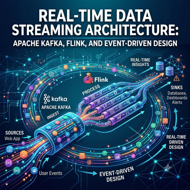 Real-Time Data Streaming Architecture: Apache Kafka, Flink, and Event-Driven Design