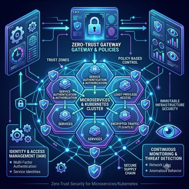Zero-Trust Security Architecture for Microservices and Kubernetes